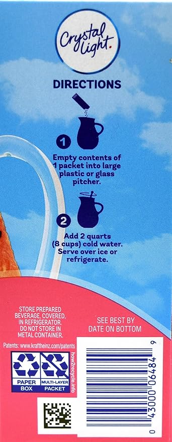 Crystal Light Strawberry Watermelon Drink Mix 12-Quart Canister (Pack of 12)