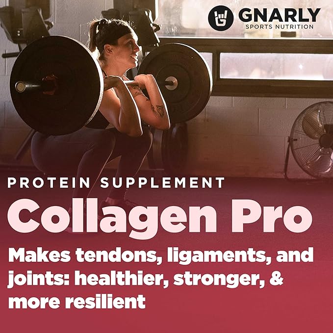 Gnarly Nutrition Collagen Peptides – Collagen Pro with Vitamin C Zinc &amp Copper – NSF Certified Collagen Powder – Unflavored 10 Stick Packs