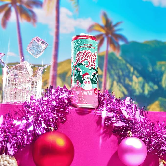 Alani Nu Winter Wonderland Sugar Free Energy Drink 12 Fl Oz Can (Pack of 12)