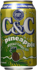 C&ampC Soda Pineapple 12 fl.oz 24 Count