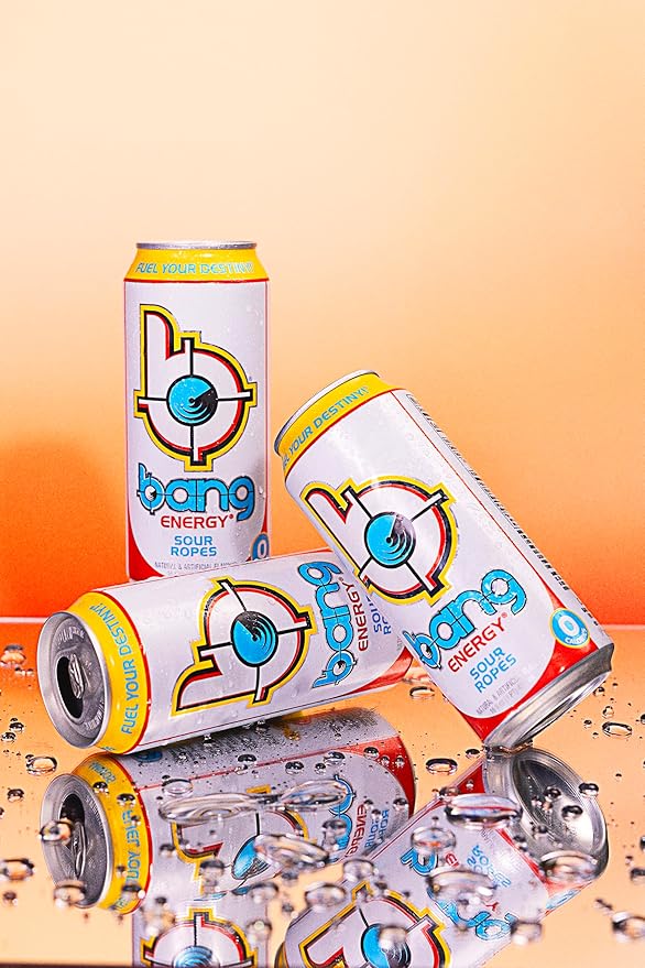 Bang Energy Sour Ropes Sugar-Free Energy Drink 16-Ounce | Pack of 12