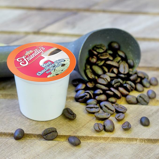 Friendly's Flavored Ice Cream Coffee Pods Compatible with Keurig K Cup Brewers (Mint Chocolate Chip 40 Count)