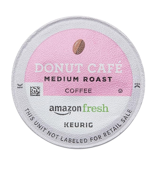 AmazonFresh Donut Cafe 80 Ct. K-Cups Medium Roast Keurig K-Cup Brewer Compatible