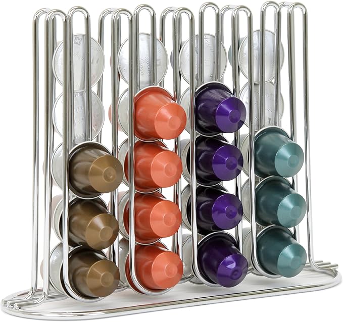 Paylak Slim and Sleek Coffee Pod Holder compatible with Nespresso Original Organizer for 40 Coffee Pods