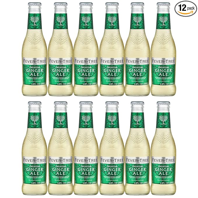 BeeQ Box -(Pack of 12) Fever-Tree Premium Ginger Ale 6.8 Fl oz