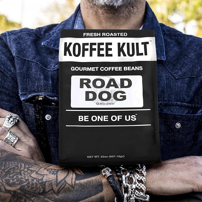 Koffee Kult Road Dog Dark Roast Coffee (ground coffee 32oz)
