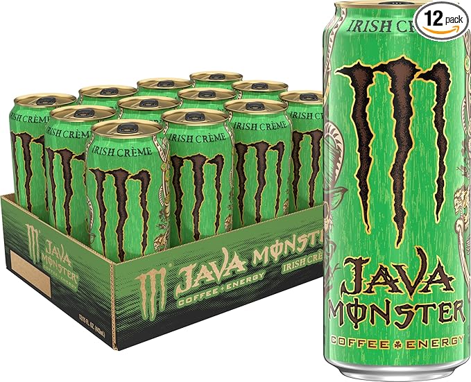 Java Monster Irish Crème Coffee + Energy Drink 15 Ounce | Pack of 12
