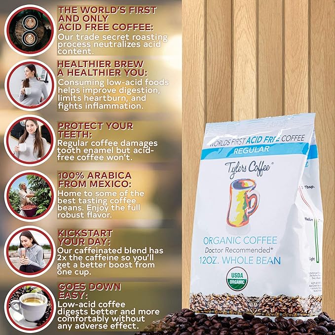 Tyler’s Whole Beans - 100% Arabica Full Flavor - 12 oz