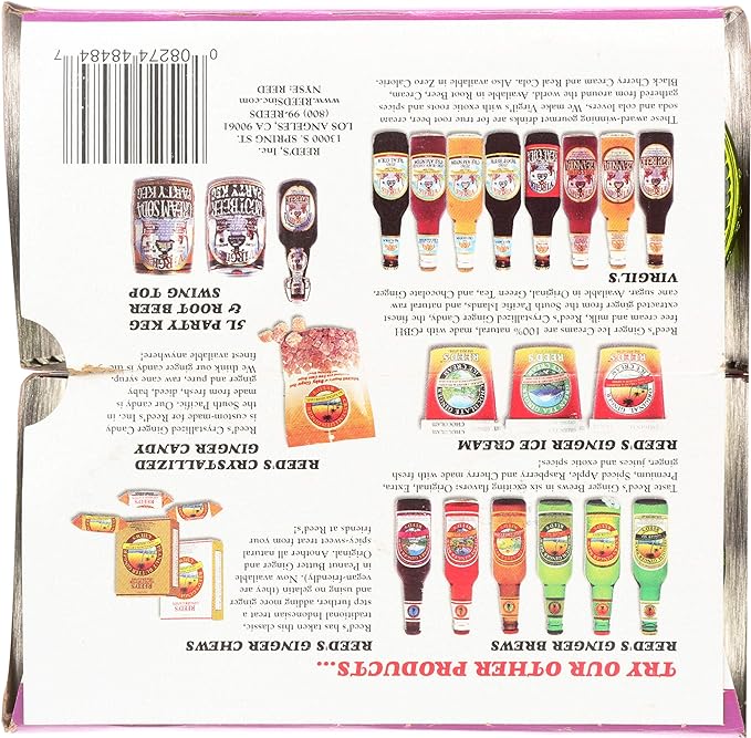 Reeds Ginger Brew Ginger Beer 12 Ounce 4 Pack