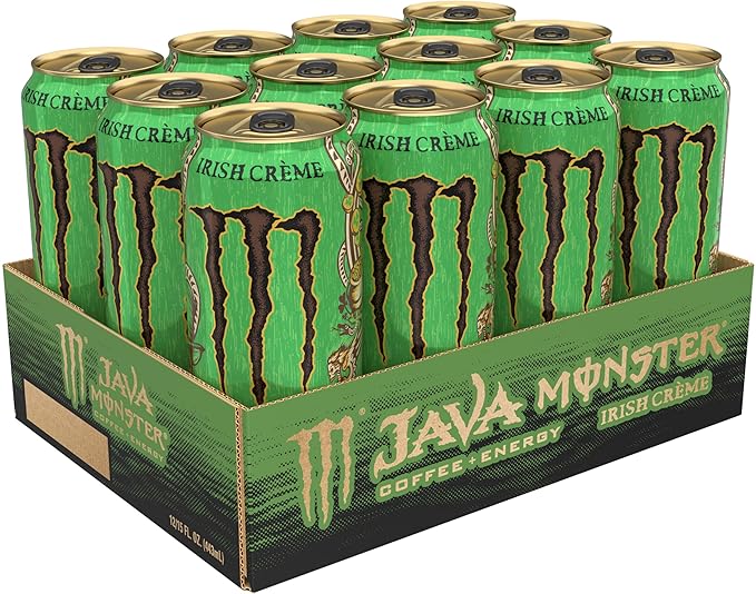 Java Monster Irish Crème Coffee + Energy Drink 15 Ounce | Pack of 12