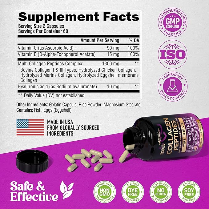 NUTRAHARMONY Collagen Peptides &amp Probiotics for Women Capsules