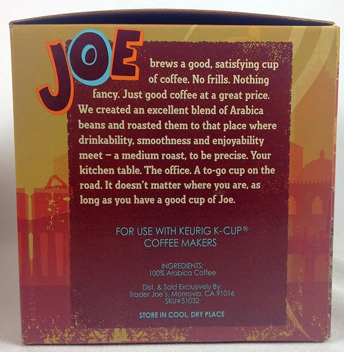 Trader Joe's Coffee Cups - Single Serve - Medium Roast Arabica Coffee - Pack of 5 dark brown