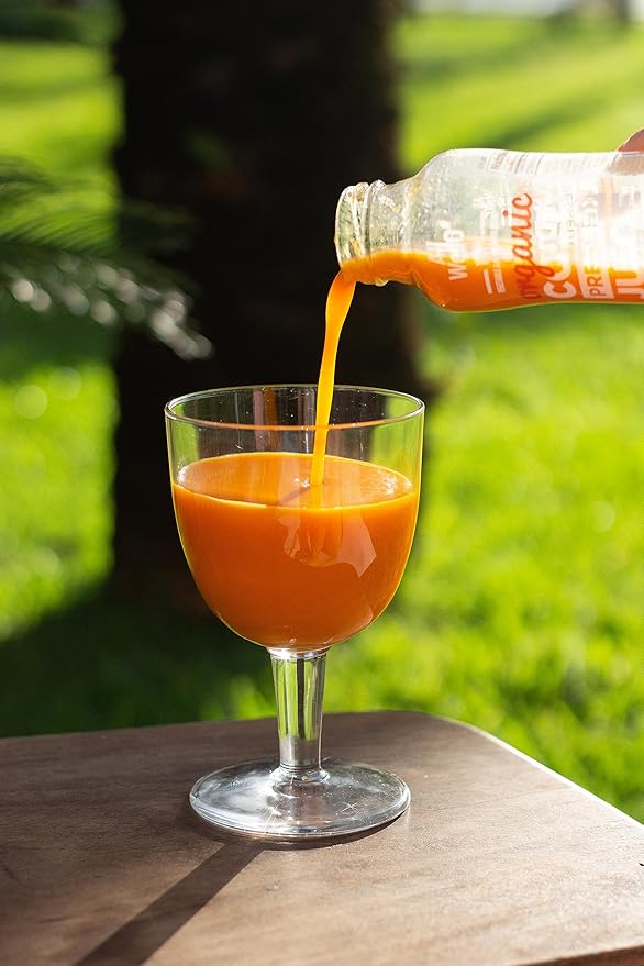 AllWellO Organic Cold Pressed Juice Drinks with Real Fruits and Vegetables Gluten Free Non-GMO Healthy Juices No Preservatives No Sugar Added (Mango Power 12 Pack)