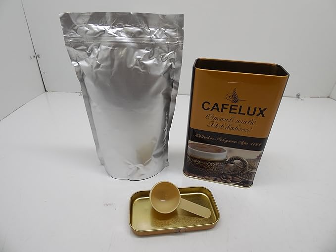 Cafelux Ottoman Style Turkish Dibek Handmade Grounded Coffee Net: 400g