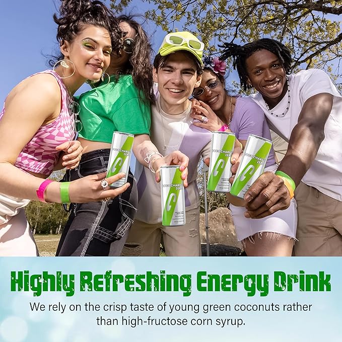 Vital-V CocoCharge Zero Energy Drink 98% Coconut Water Sugar Free Natural Hydration