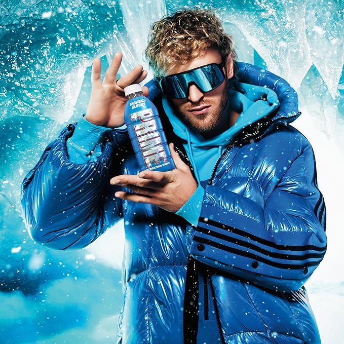 PRIME Hydration SNOWBALL SLUSHY Sports Drinks Electrolyte Enhanced for Replenishing Fluids 250mg BCAAs B Vitamins Antioxidants Low Sugar 16.9 Fl Oz 12 Pack