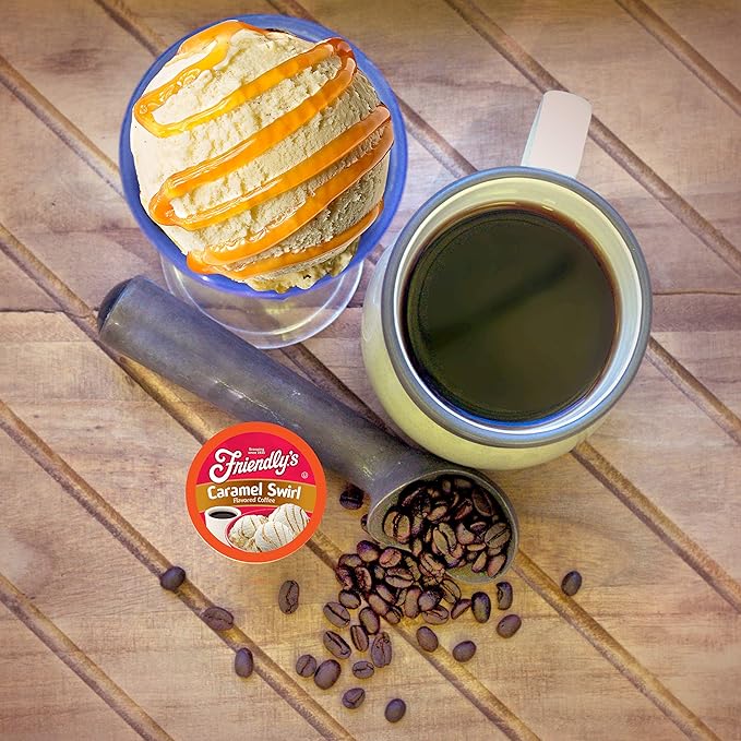 Friendly's Caramel Flavored Coffee Pods for Keurig K Cup Brewers Caramel Swirl 40 Count (Pack of 1)