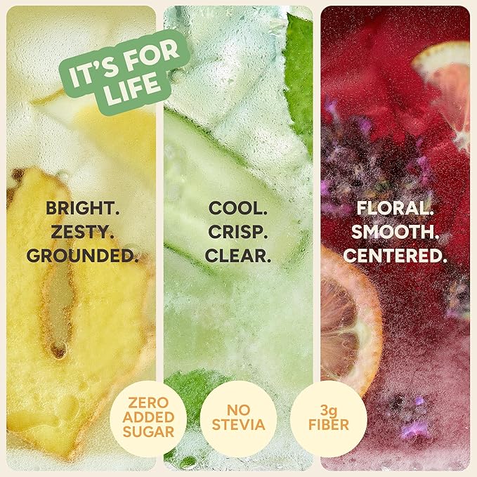 Ringa Sparkling Hydration Variety Pack 12oz Cans (12-Count 4 Each) – Organic Moringa + Apple Cider Vinegar 3g Prebiotic Fiber No Added Sugar Gut Health &amp Clean Daily Hydration