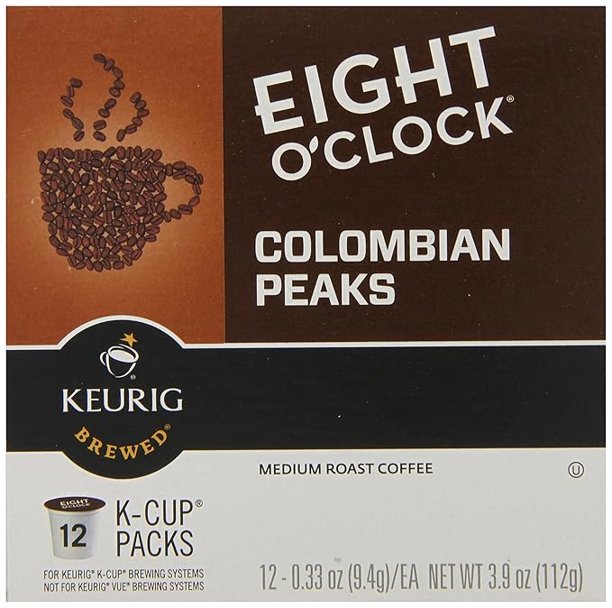 Eight O'Clock Colombian K-Cups for Keurig K-Cup Brewers 72 Count