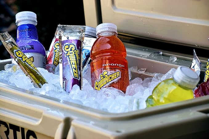 Sqwincher Activity Drink Bottles | Lemon-Lime Flavored | Low Calorie | Low Sodium | Ready-To-Drink | Electrolyte Replenishment Hydration Drink | 20 oz (Case of 24)