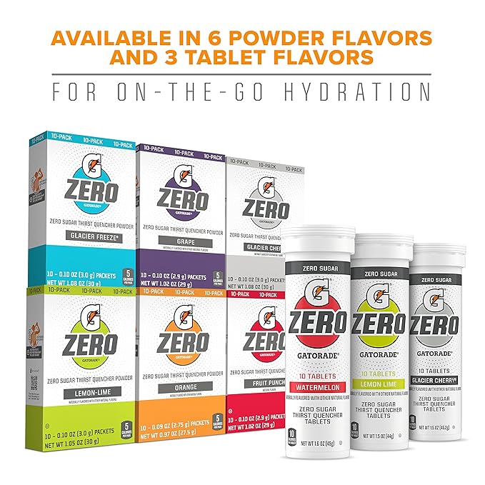 Gatorade Zero Tablets Lemon-Lime (Pack of 80)