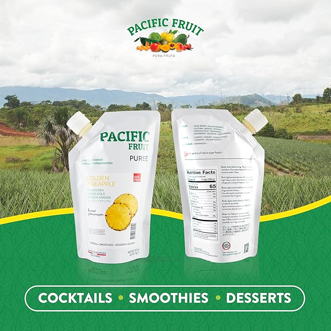 PACIFIC FRUIT – Pure Pineapple juice 100% pineapple juice no sugar added – Jugo de piña – 100% FRUIT