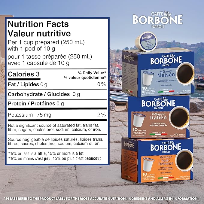 Caffè Borbone Variety Pack Coffee Pods (60 Count) – House Breakfast &amp Italian Roast Blends for a Smooth Bold &amp Balanced Brew – Single Serve Coffee Pods Compatible with K-Cup Brewers