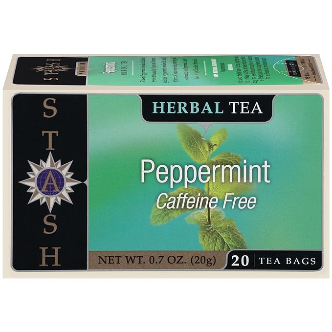 Stash Tea 29296- 6 Pack Stash Tea Peppermint Tea - 6x20 ct
