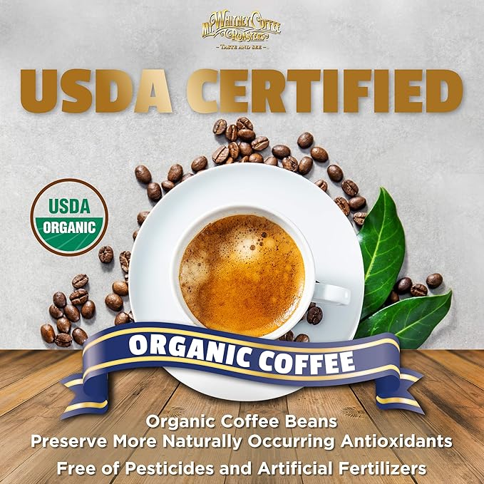 Mt. Whitney Organic Shade Grown Low Acid Coffee from Peru (Ground 2 Lb)