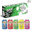 WARHEADS SODA - Sour Fruity Soda with Classic Warheads Flavors – Perfectly Balanced Sweet and Sour Soda - Warheads Candy Throwback Treat Soda Cocktail Mixer Pack of 5 12oz Cans (Sampler Pack)