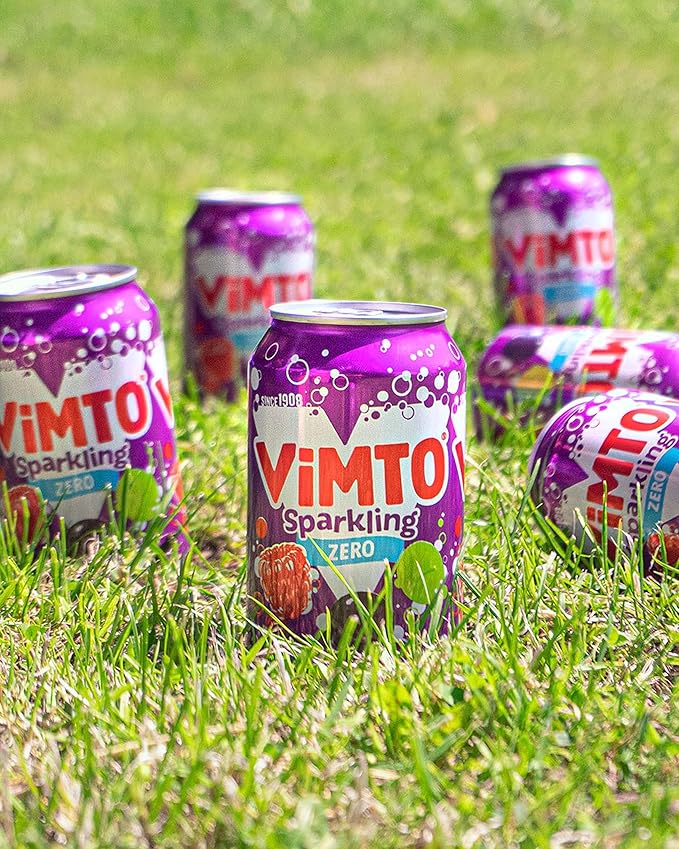 Vimto Fizzy Mixed Fruit Juice Drink 6 x 330ml