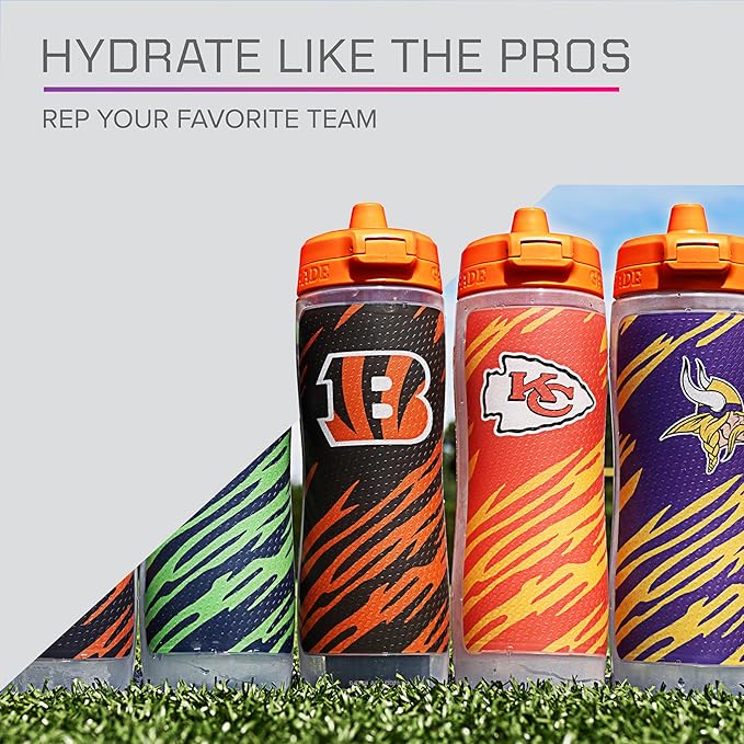 Gatorade Gx NFL Non-Slip Squeeze Bottles Gx Hydration System &amp Gx Sports Drink Concentrate Pods