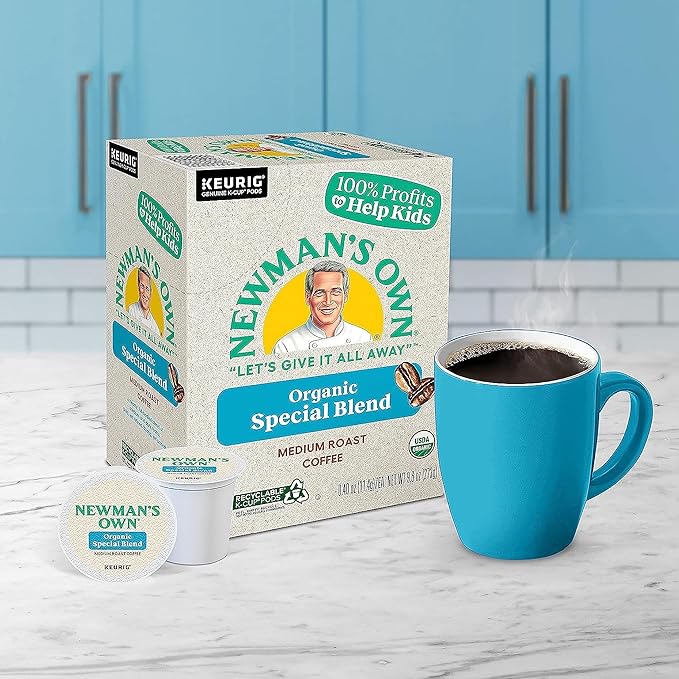 Newman's Own Organics Special Blend Single-Serve Keurig K-Cup Pods Medium Roast 120 Count (5 Boxes of 24 Pods)