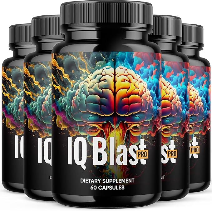 Official - IQblast Pro Supplement Capsules Brain Pills for Memory and Focus IQblastpro Blaster Premium Clarity Support Advanced Formula Reviews All Natural Ingredients (5)