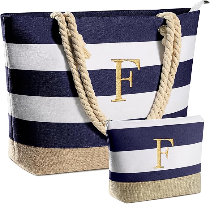 YOOLIFE Beach Bags for Women - Travel Canvas Beach Tote Pool Waterproof Bag Travel Essentials Gifts for Women Birthday