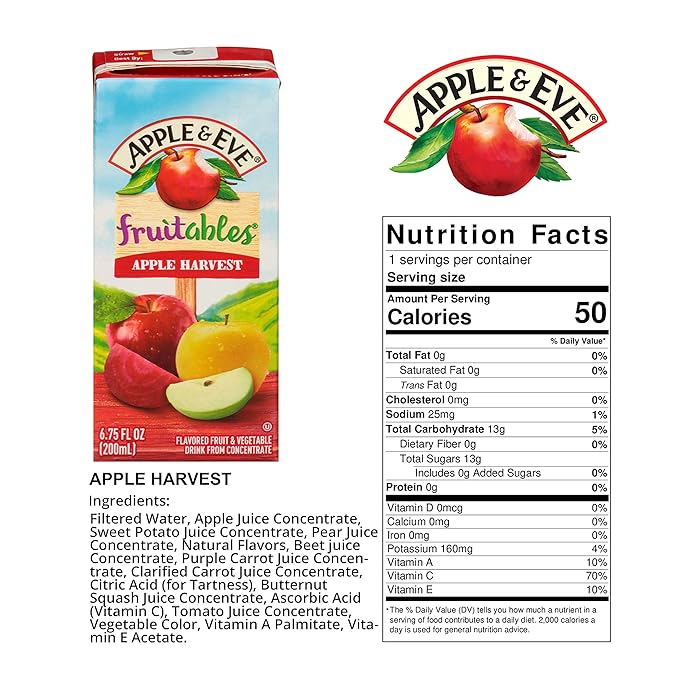 Apple &amp Eve Fruitables Variety Pack 6.75 Fl. Oz. - 32 Count