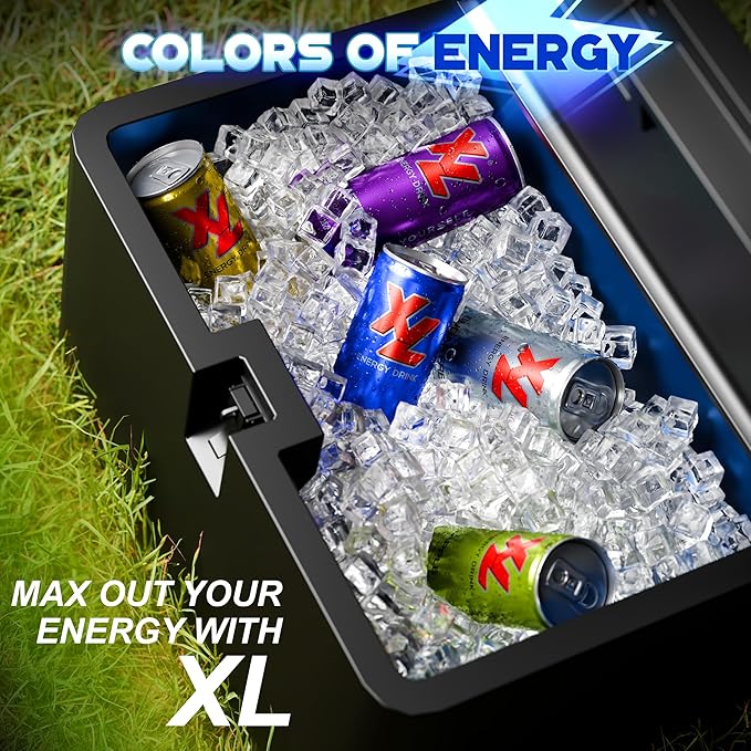XL Energy Drinks 24 Pack - Aloe Vera Juice with 80mg Caffeine plus Taurine &amp B Vitamins After Flavor Hydrating Energy Drinks with Aloe Vera and Ginseng - 8.4 Oz 24 Pack Energy Drinks