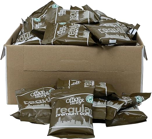 Office Snax OFX00034 Pure Arabica Regular Coffee (Carton of 63 Packets)