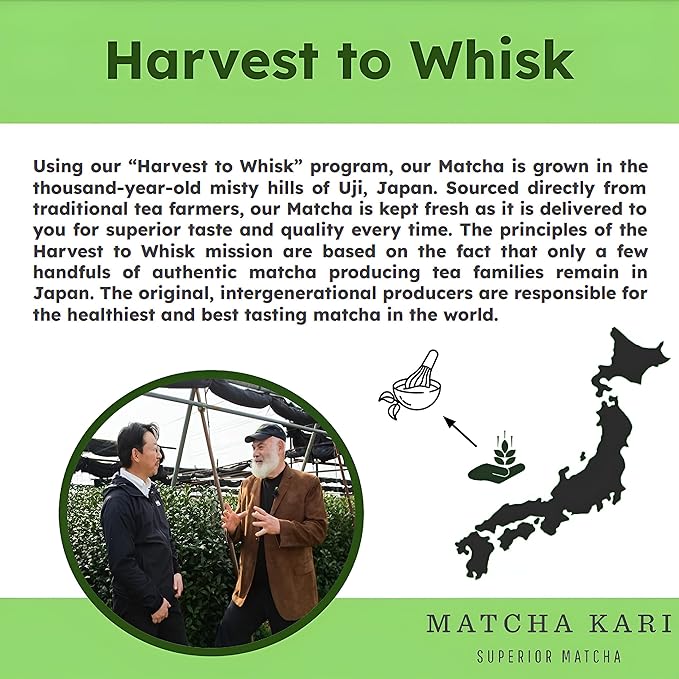Matcha Kari Dr. Weil Complete Tea Set - Black - Japanese Ceremonial Organic Matcha with Whisk and Holder Ceramic Bowl Sifter and Scoop