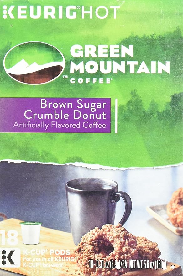 Green Mountain Coffee Brown Sugar Crumble Donut - 18 ct