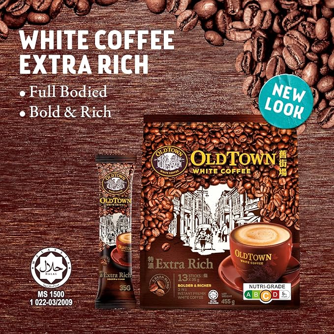 Old Town White Coffee Extra Rich (35g x 15 sticks) (6 Pack)