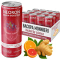 NEORON Focus + Calm | Sugar-Free Nootropic Drink for Mental Clarity - Stress &amp Burnout Support (12-Pack Ginger Kick Orange &amp Grapefruit)