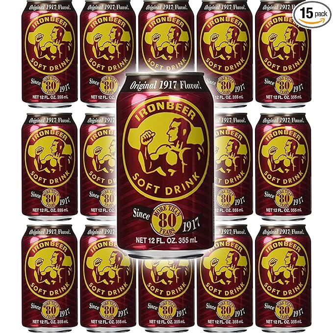 Ironbeer Soft Drink Original Flavor Since 1917 12Oz (15-Pack)