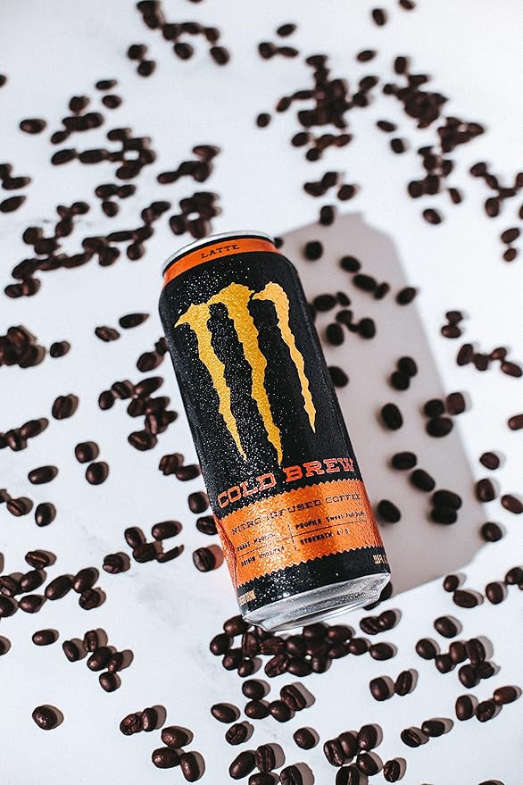 Monster Energy Java Nitro Cold Brew Latte Coffee + Energy Drink 13.5 Ounce (pack of 12)