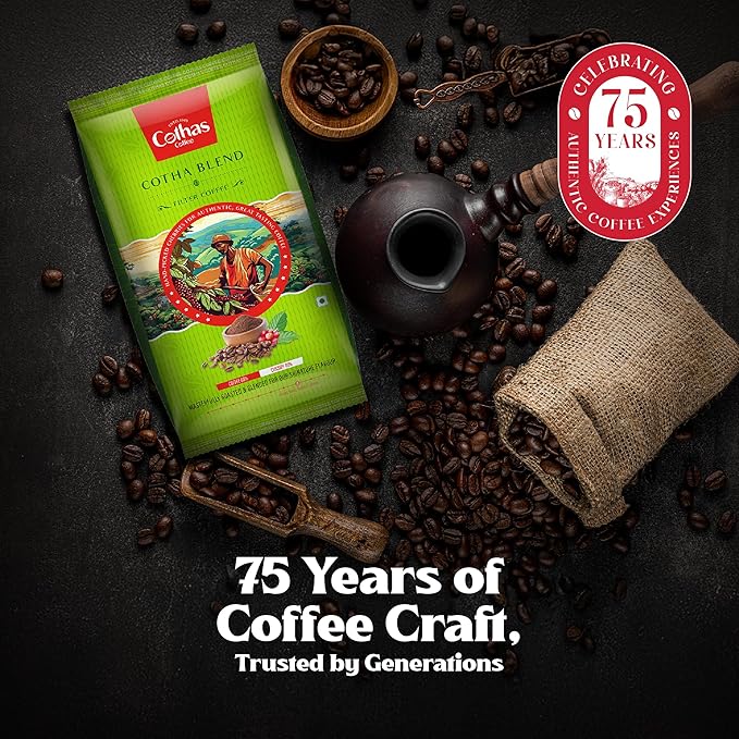 Cothas Cotha Blend | Filter Coffee | 60% Coffee 40% Chicory (500G)