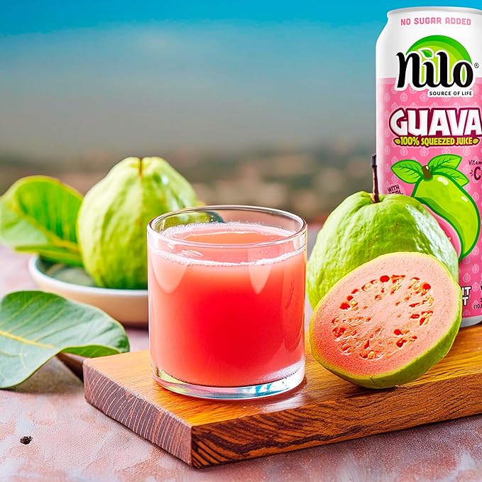 NILO Guava Juice | 100% Squeezed Guayaba Pink Guava | NO Sugar added | NOT From Concentrate | 10.8 oz (Pack of 12)