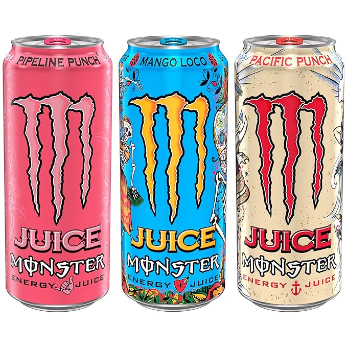 Monster Energy Juice Monster Variety Pack PPMLPP Energy Drink 16 Ounce | Energy + Juice Pack of 15