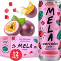 Mela Watermelon Water - Watermelon Juice 100 Percent Natural Fruit Juice with Vitamin C Electrolytes Antioxidants - Coconut Water Alternative Gluten-Free (Passionfruit 11.15 fl oz 12-pack)
