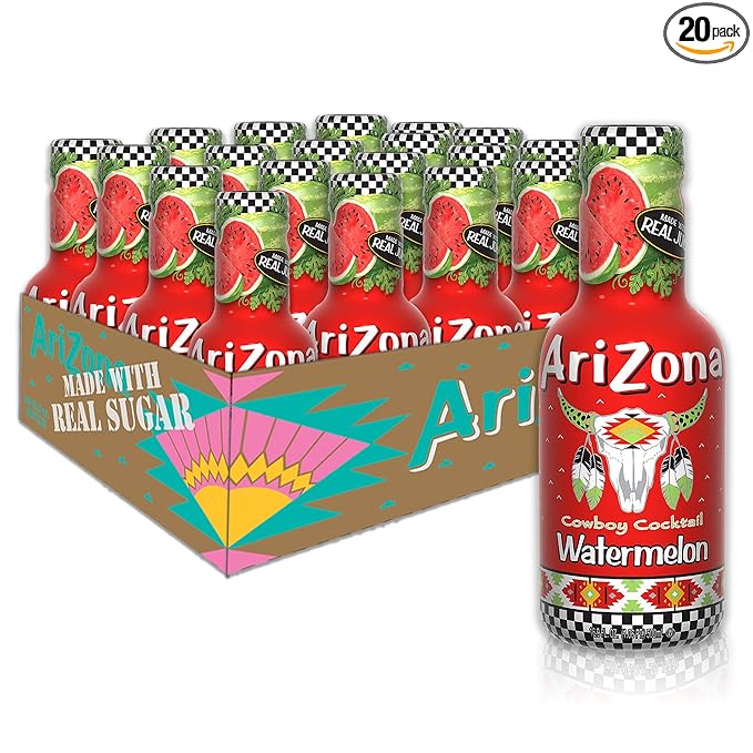 Arizona Watermelon 16.9 Fl Oz Bottle (Pack of 20)