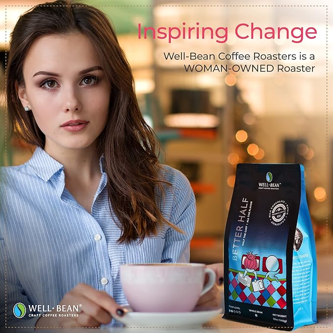 Better Half Whole Bean HALF CAFF Light Roast Swiss-Water-Processed 2 lb bag